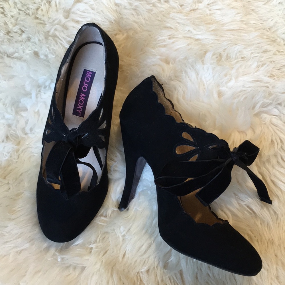 Mojo Moxy Mary Jane heels black